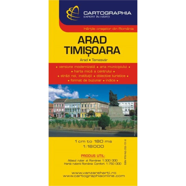 ARAD, TIMISOARA city map Cartographia