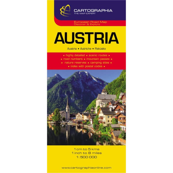 AUSTRIA road map Cartographia
