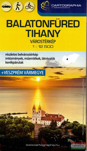 BALATONFÜRED, TIHANY map Cartographia