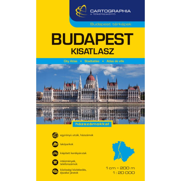 BUDAPEST small atlas (15x24 cm, spiral) Cartographia