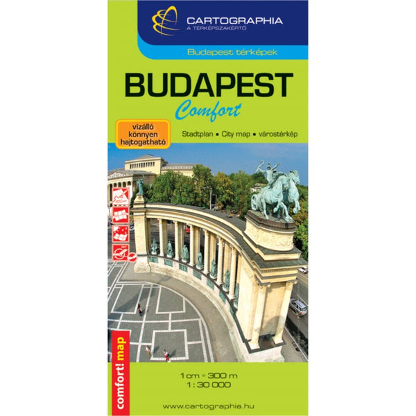 BUDAPEST Comfort map (laminated) Cartographia