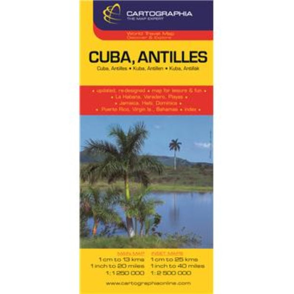 Cuba : Antilles Road Map Cartographia