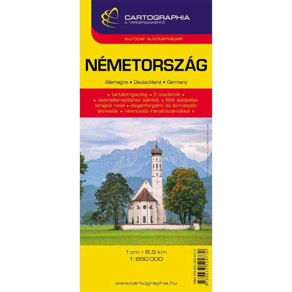 GERMANY road map Cartographia