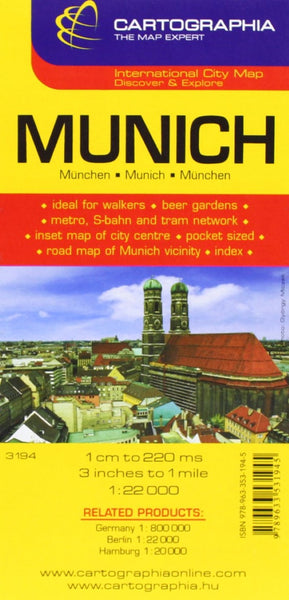 Munich City Map Cartographia