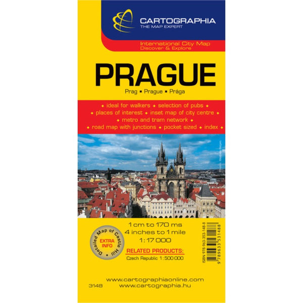 PRAGUE city map Cartographia