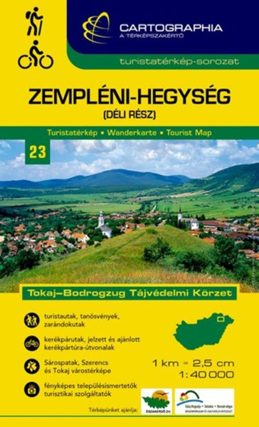 Zempleni Hegyseg Deli Resz Tourist Map Cartographia