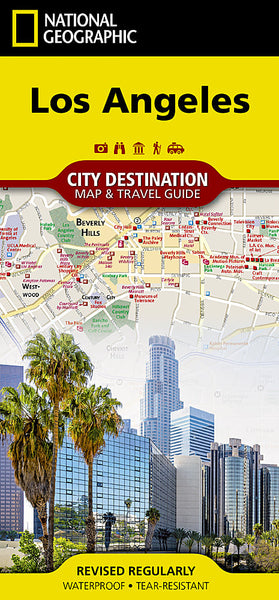 Los Angeles, California Destination Map National Geographic Maps
