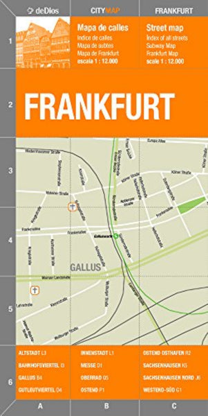 Frankfurt City Map deDios Editores