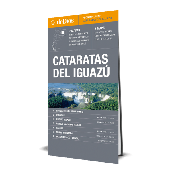 Cataratas del Iguazu Laminated Map deDios Editores