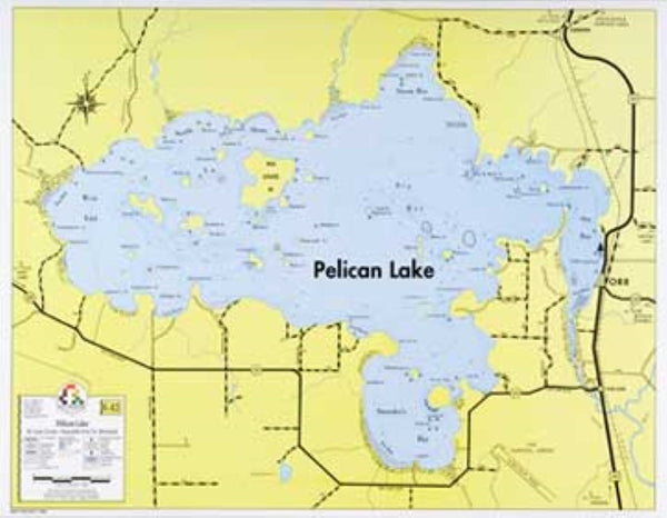 E-12: PELICAN LAKE HYDROGRAPHIC Fisher Maps