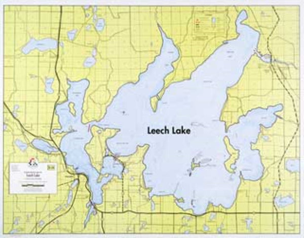 E-18: LEECH LAKE HYDROGRAPHIC Fisher Maps