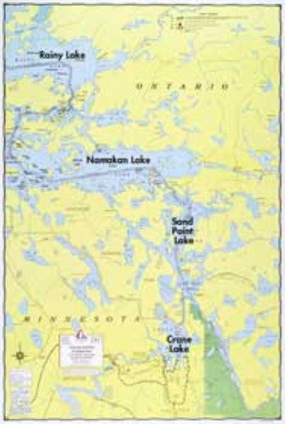 E-1: CRANE LAKE, SAND POINT LAKE, NAMAKAN LAKE Fisher Maps