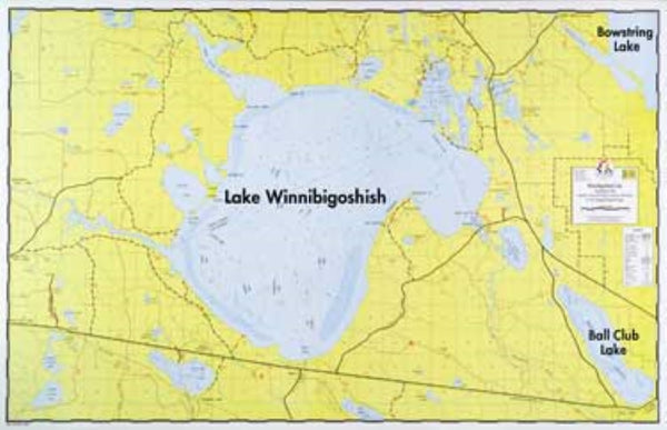 E-21: LAKE WINNIE HYDROGRAPHIC Fisher Maps
