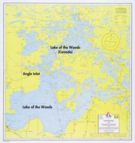 E-22: LAKE OF THE WOODS Fisher Maps