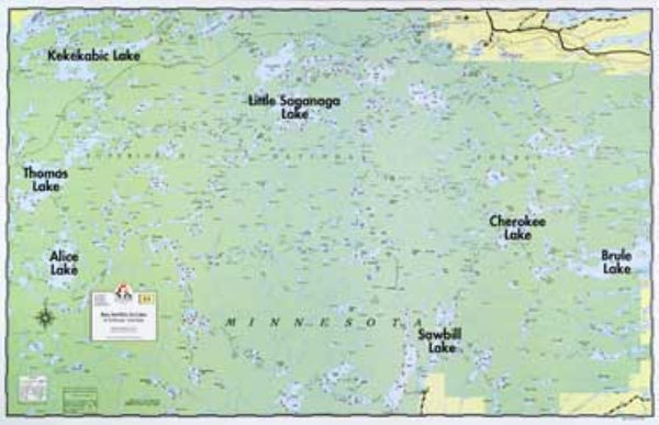E-5: BRULE LAKE, ALICE LAKE, SAWBILL LAKE Fisher Maps