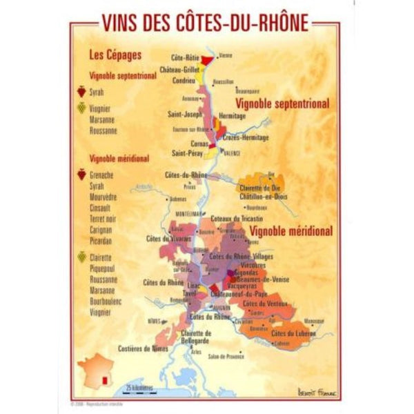 Cotes-du-Rhone Wine Postcard Editions Benoit France
