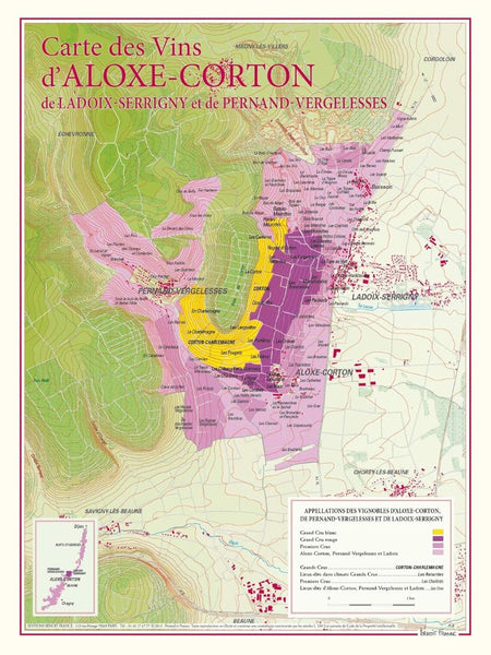 Aloxe-Corton wine poster Editions Benoit France