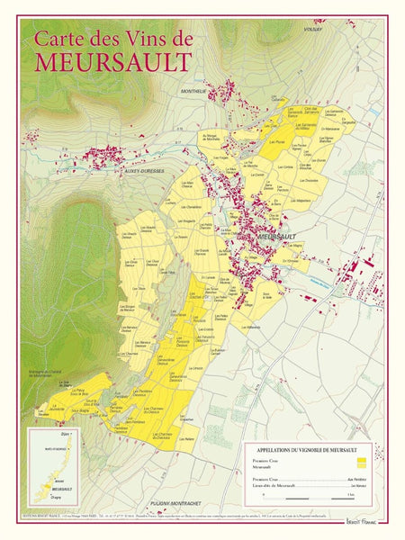 Meursault wine poster Editions Benoit France