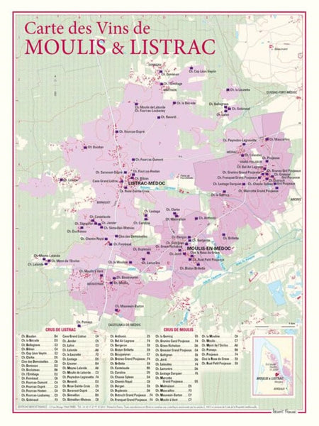 Moulis et Listrac wine poster Editions Benoit France