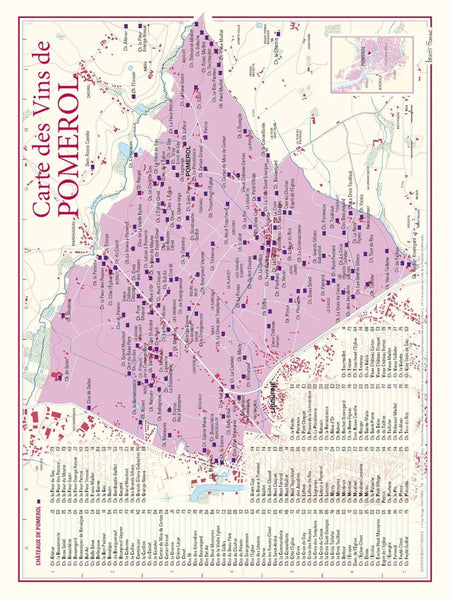 Pomerol wine poster Editions Benoit France