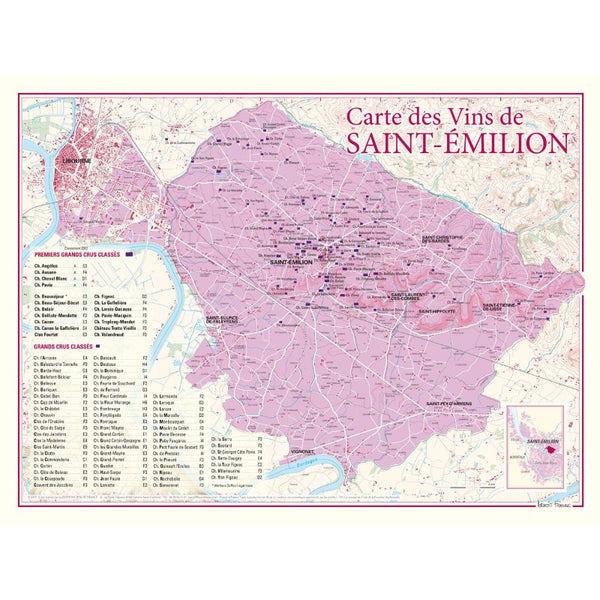 Saint-Emilion wine poster Editions Benoit France