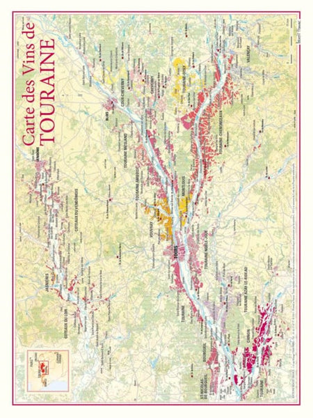 Touraine wine poster Editions Benoit France
