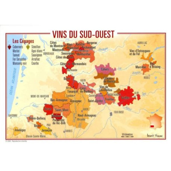 Sud-Ouest Wine Postcard Editions Benoit France
