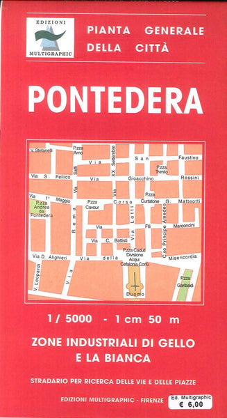 Pontedera Pianta Completa della Citta Edizioni Multigraphic