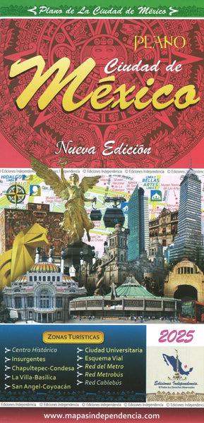 Plano : Ciudad de Mexico - Mexico City Map Ediciones Independencia