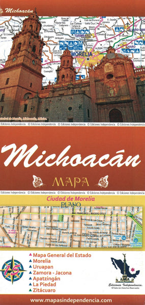 Michoacán : mapa Ediciones Independencia