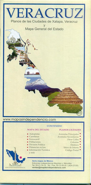 Veracruz :  mapa Ediciones Independencia