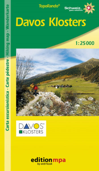 Davos Klosters Topographic Hiking Map Edition MPA by Orell Fussli