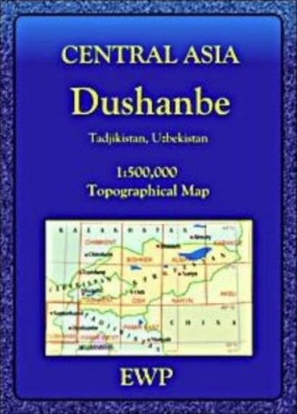 Central Asia Dushanbe Topographic Map EWP Publications