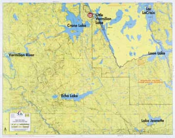 F-15: CRANE LAKE, ECHO LAKE, LOON LAKE Fisher Maps