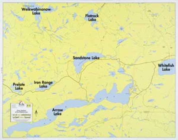 F-21: ARROWHEAD LAKE, SANDSTONE LAKE, WEST LAKE Fisher Maps