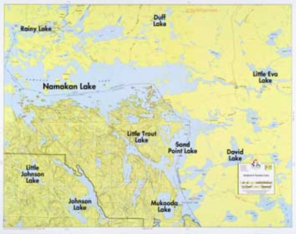 F-22: SANDPOINT LAKE, NAMAKAN LAKE Fisher Maps