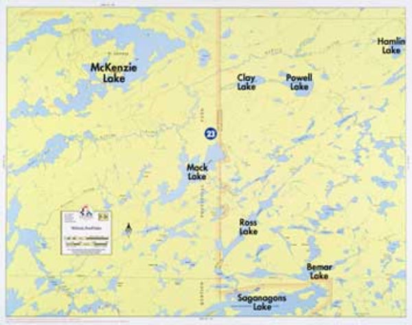 F-26: MCKENZIE LAKE, POWELL LAKE Fisher Maps