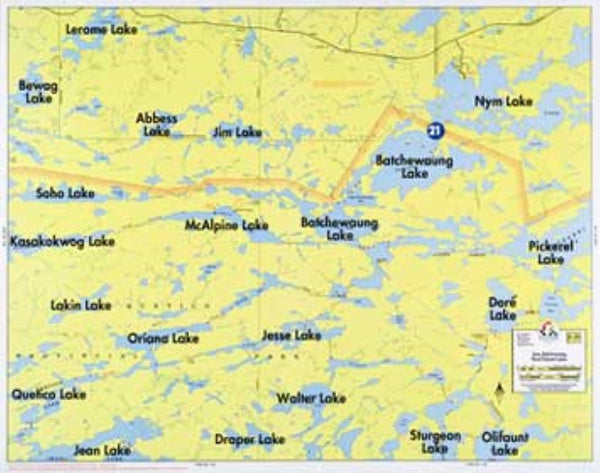 F-29: JEAN LAKE, BATCHEWAUNG LAKE, WEST PICKEREL LAKE Fisher Maps