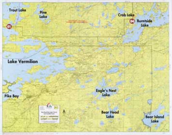 F-2: BEAR HEAD PARK, EAGLEâS NEST LAKE, EAST LAKE VERMILION Fisher Maps