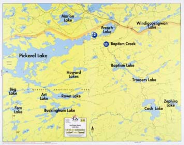 F-30: EAST PICKEREL LAKE, FRENCH LAKE, CASH LAKE Fisher Maps
