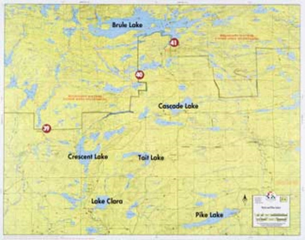 F-6: SMOKE LAKE, FLAME LAKE, BRULE LAKE Fisher Maps