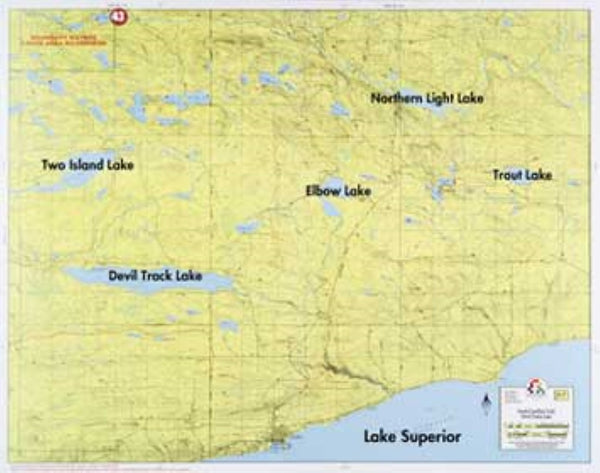 F-7: SOUTH GUNFLINT TRAIL, TWO ISLAND LAKE, DEVIL TRACK LAKE Fisher Maps