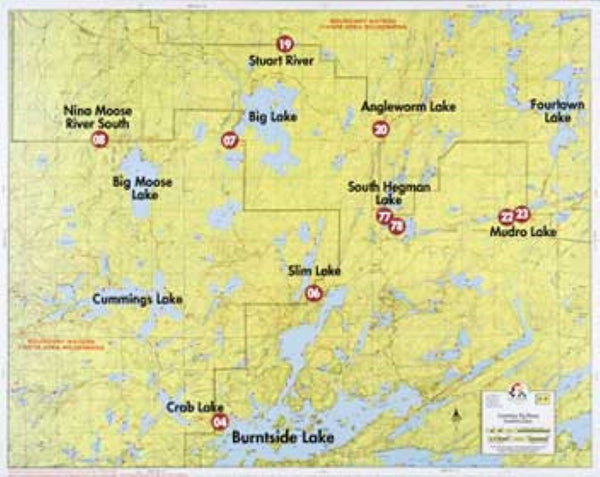 F-9: CUMMINGS LAKE, BIG MOOSE LAKE, FOURTOWN LAKE Fisher Maps