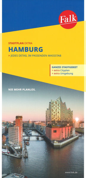 Hamburg City Map Falk Plans