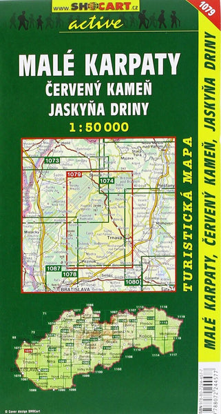 #1079 Slovensko, Malé Karpaty, ervený Kame Hiking Map SHOCart Publishing House