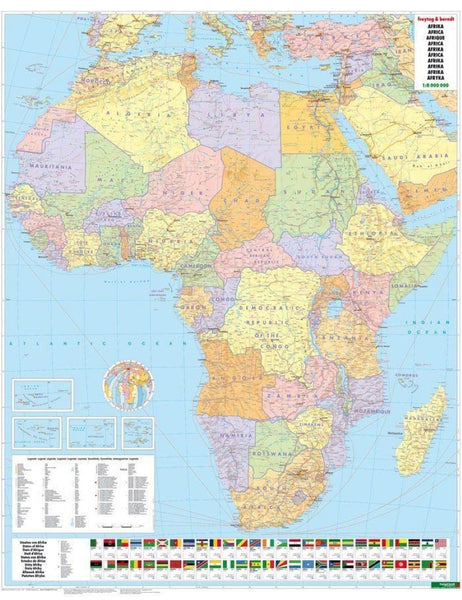 Afrika physisch-politisch = Africa physical-political Freytag & Berndt