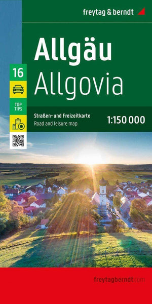 Allgäu, road map 1:150,000, top 10 tips, sheet 16 Freytag & Berndt