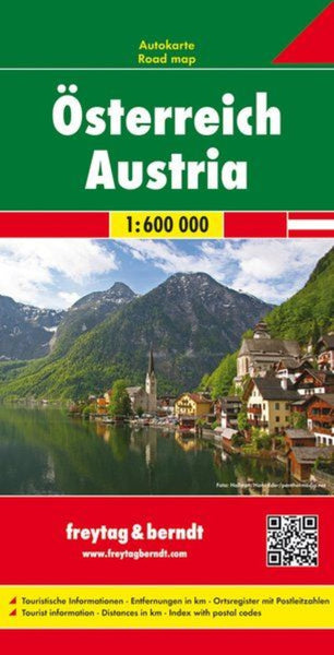 Austria, road map 1:600,000 Freytag & Berndt