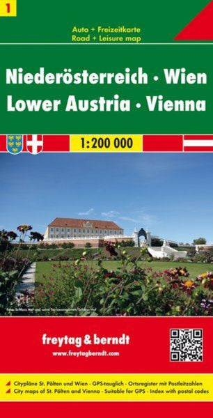 Lower Austria - Vienna, road map 1:200,000 Freytag & Berndt