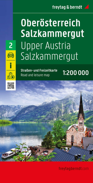 Upper Austria - Salzkammergut, road and leisure map 1:200,000 Freytag & Berndt